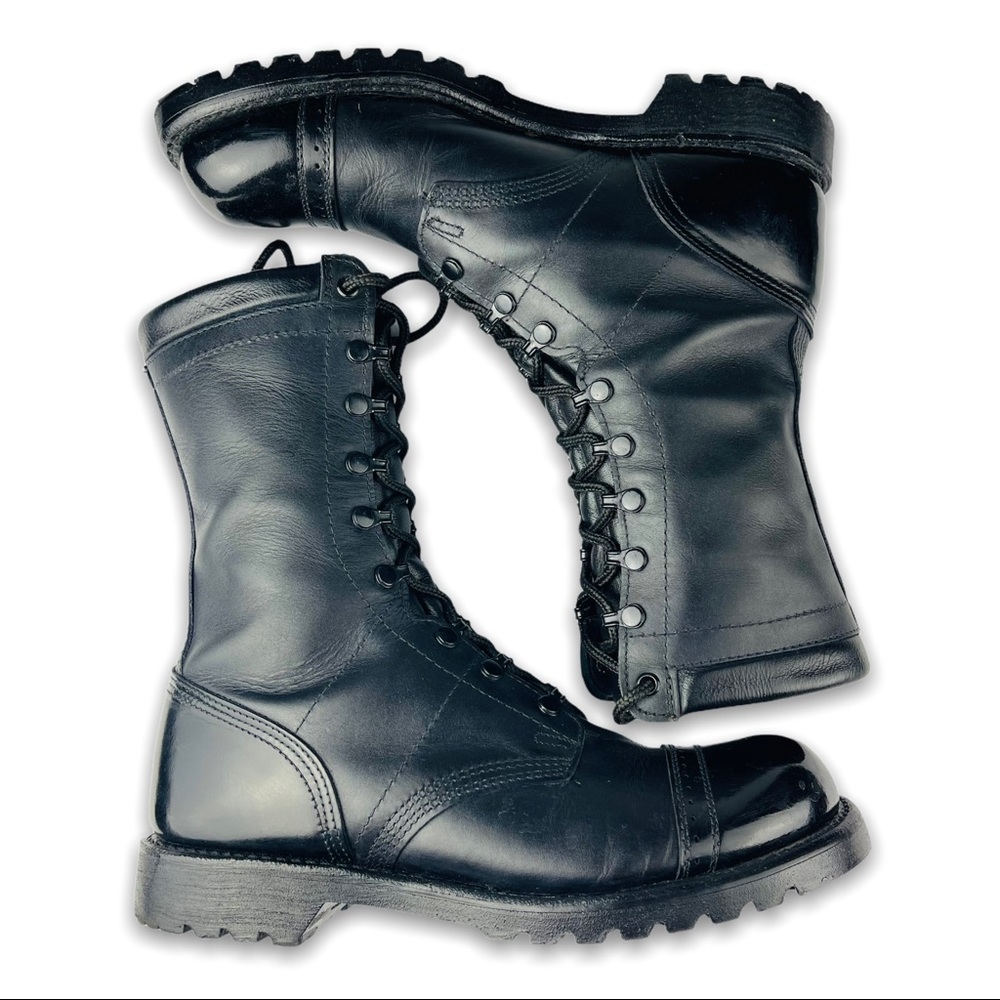 CORCORAN 1525 Black Leather Jump Combat Boots